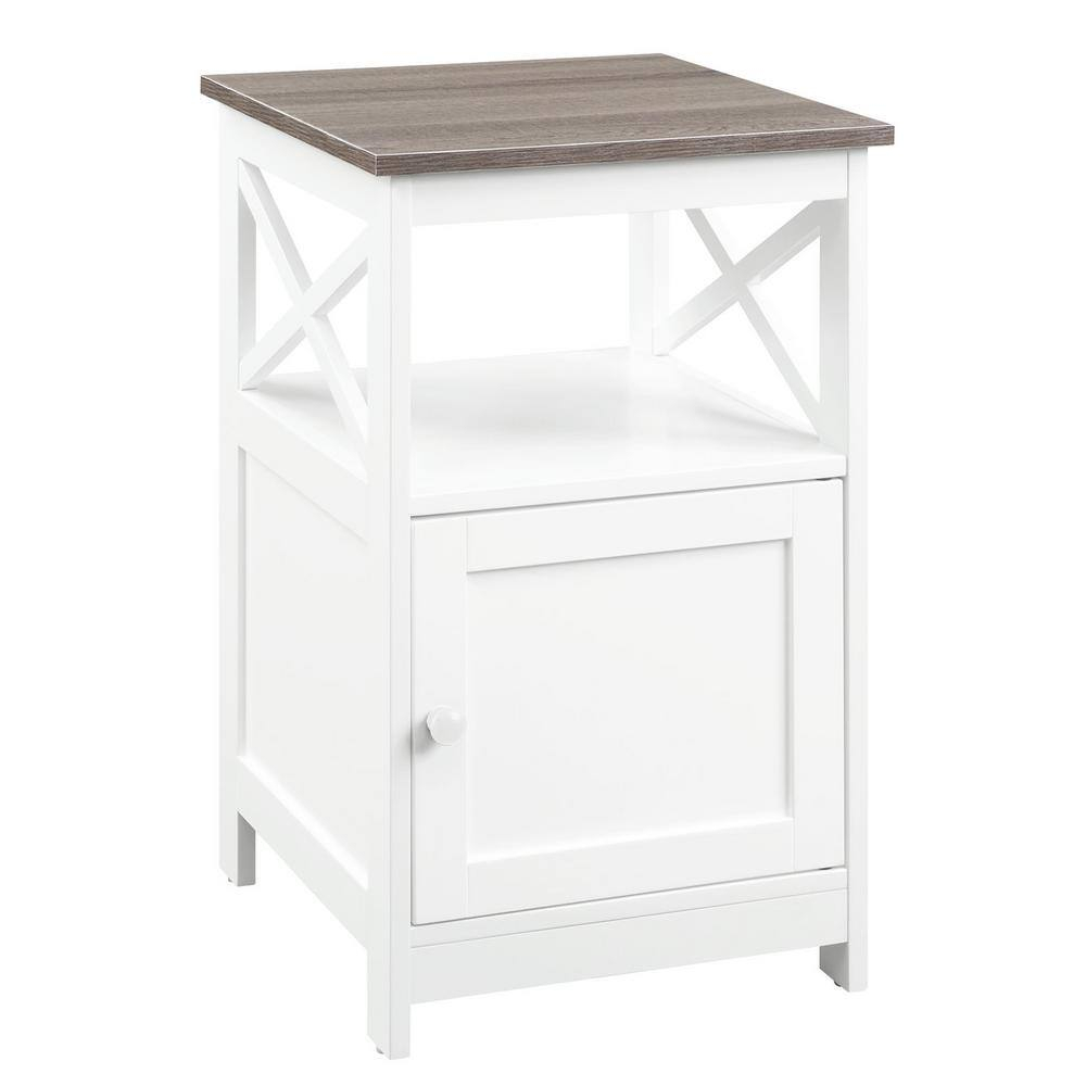 Convenience Concepts Oxford End Table with Cabinet, Multiple Finishes