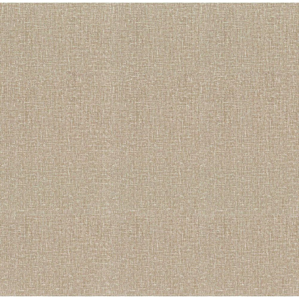 Advantage Natural Linen Light Brown Textured Wallpaper