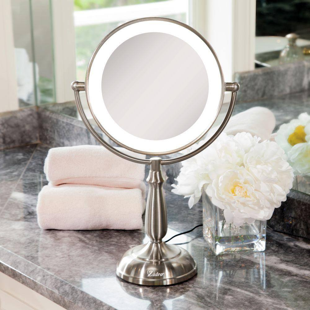 Zadro Touch LED 11" Magnifying Countertop Mirror with Smart Dimmer