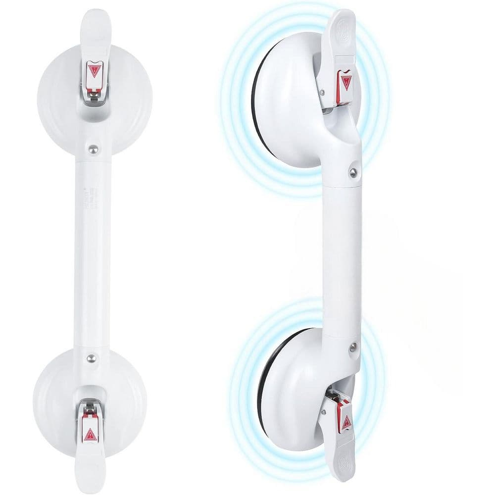 19inch Upgrade Suction Shower Grab Bar, Portable Shower Handle Bar Suction Grip Bar Bathtub Handle with Strong Hold Suction Cup Fitting and Rapid Release for Bathroom(Max Capacity :300lb