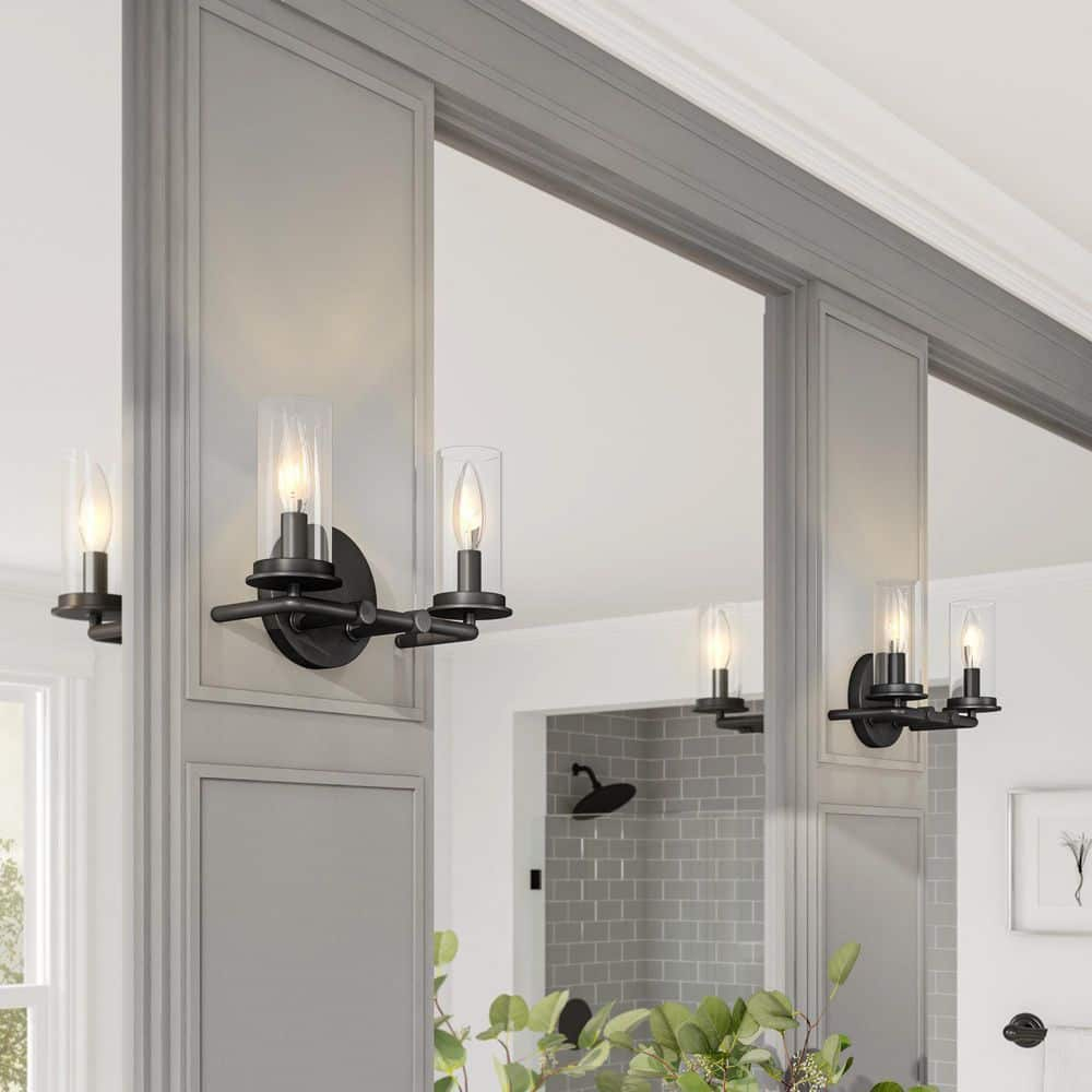 Hudson Heights 11" Matte Black Dimmable Vanity Light