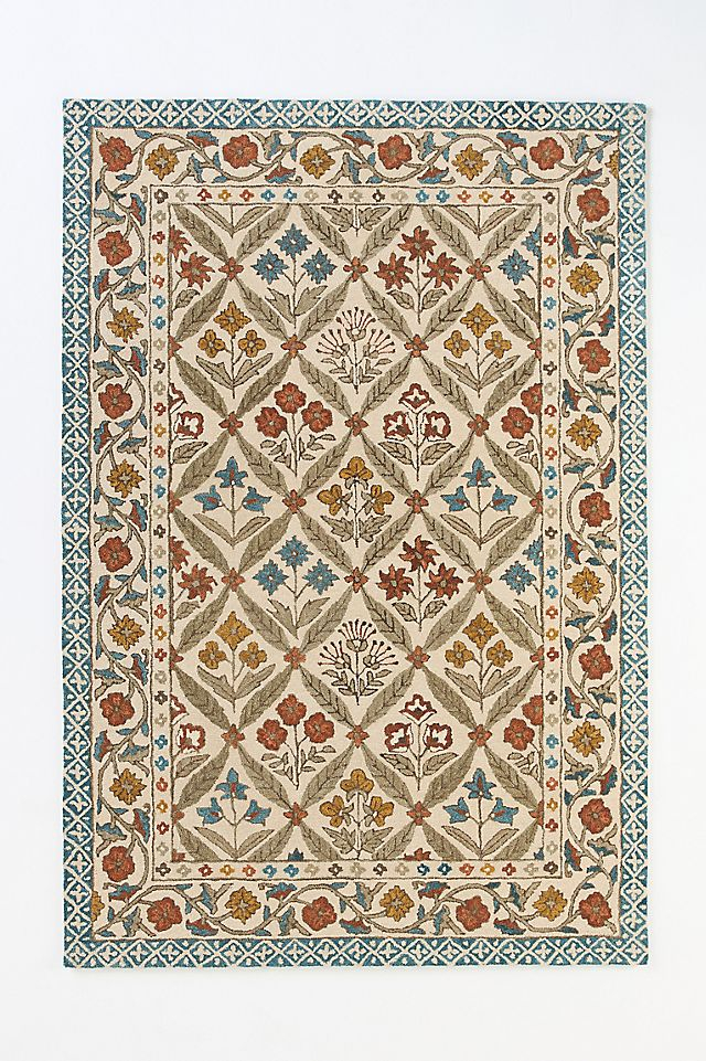 Cotswold Wool Floral Area Rug