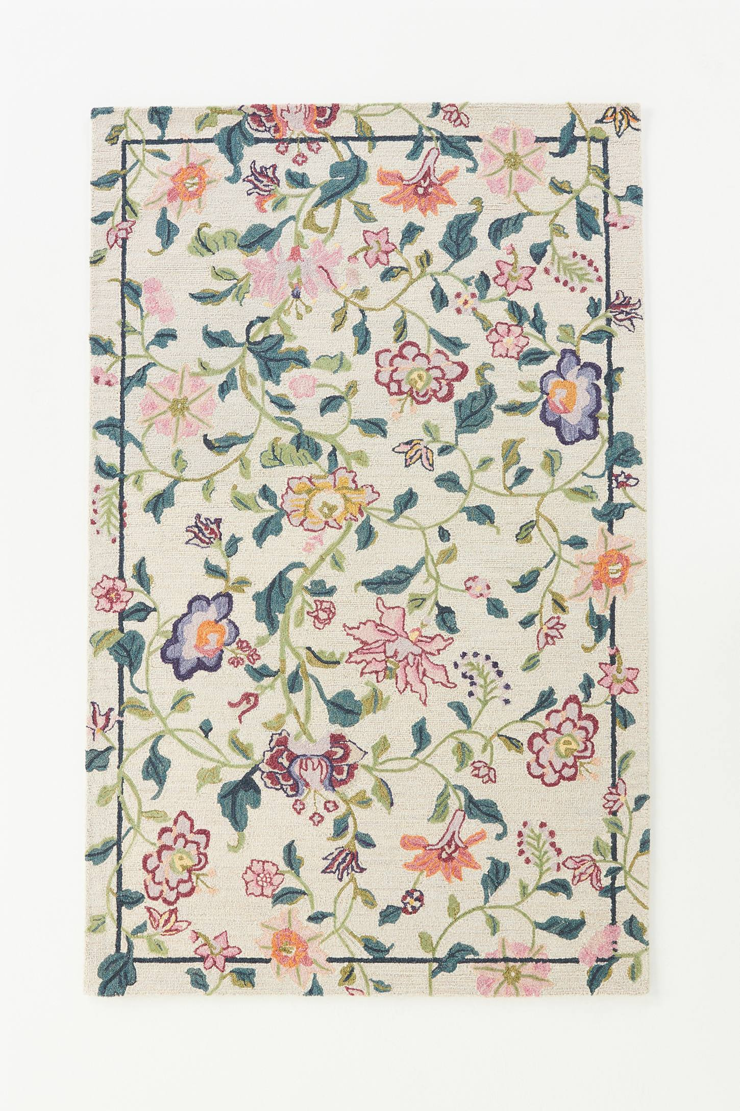 Hattie Wool Tufted Floral Rug