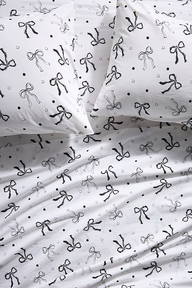 Organic Cotton Percale Printed Sheet Set