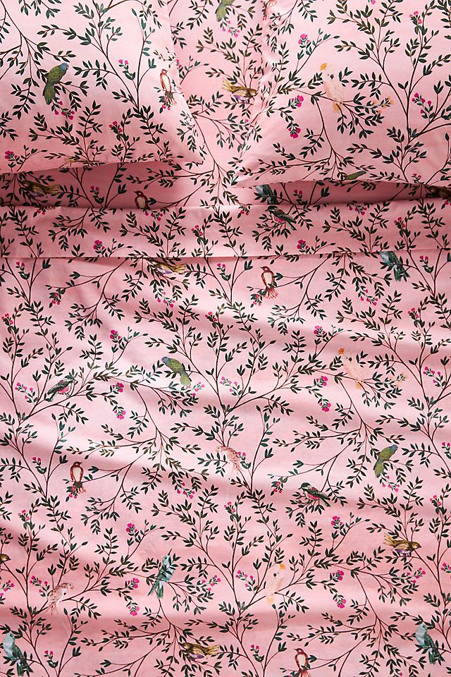 Organic Cotton Percale Printed Sheet Set