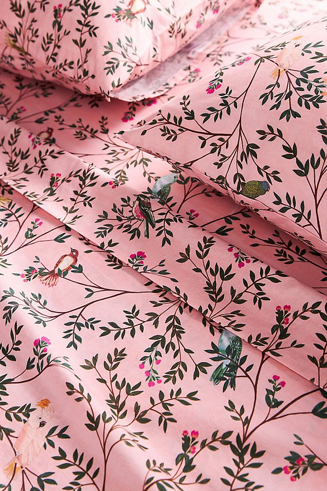 Organic Cotton Percale Printed Sheet Set