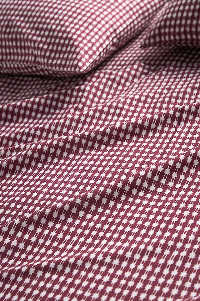 Organic Cotton Percale Printed Sheet Set