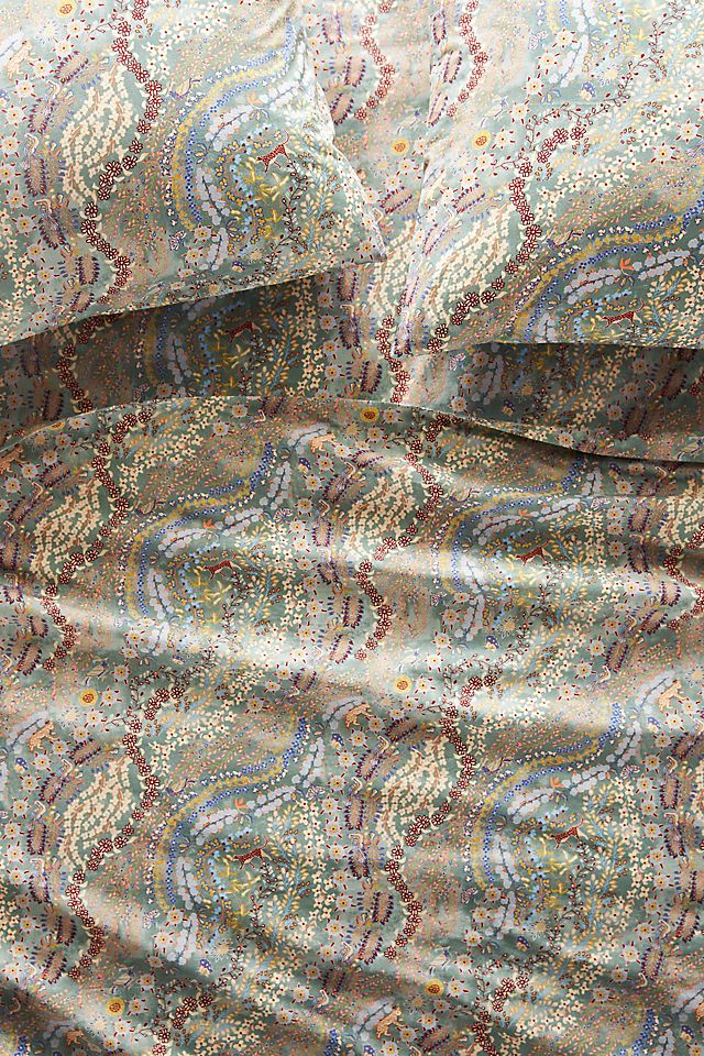 Organic Cotton Percale Printed Sheet Set
