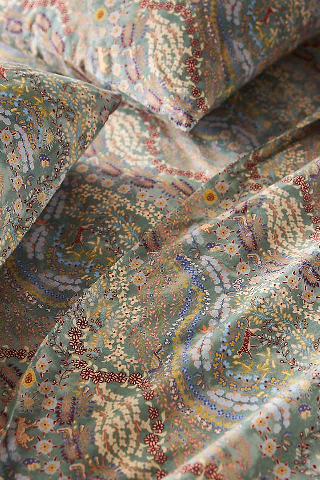 Organic Cotton Percale Printed Sheet Set