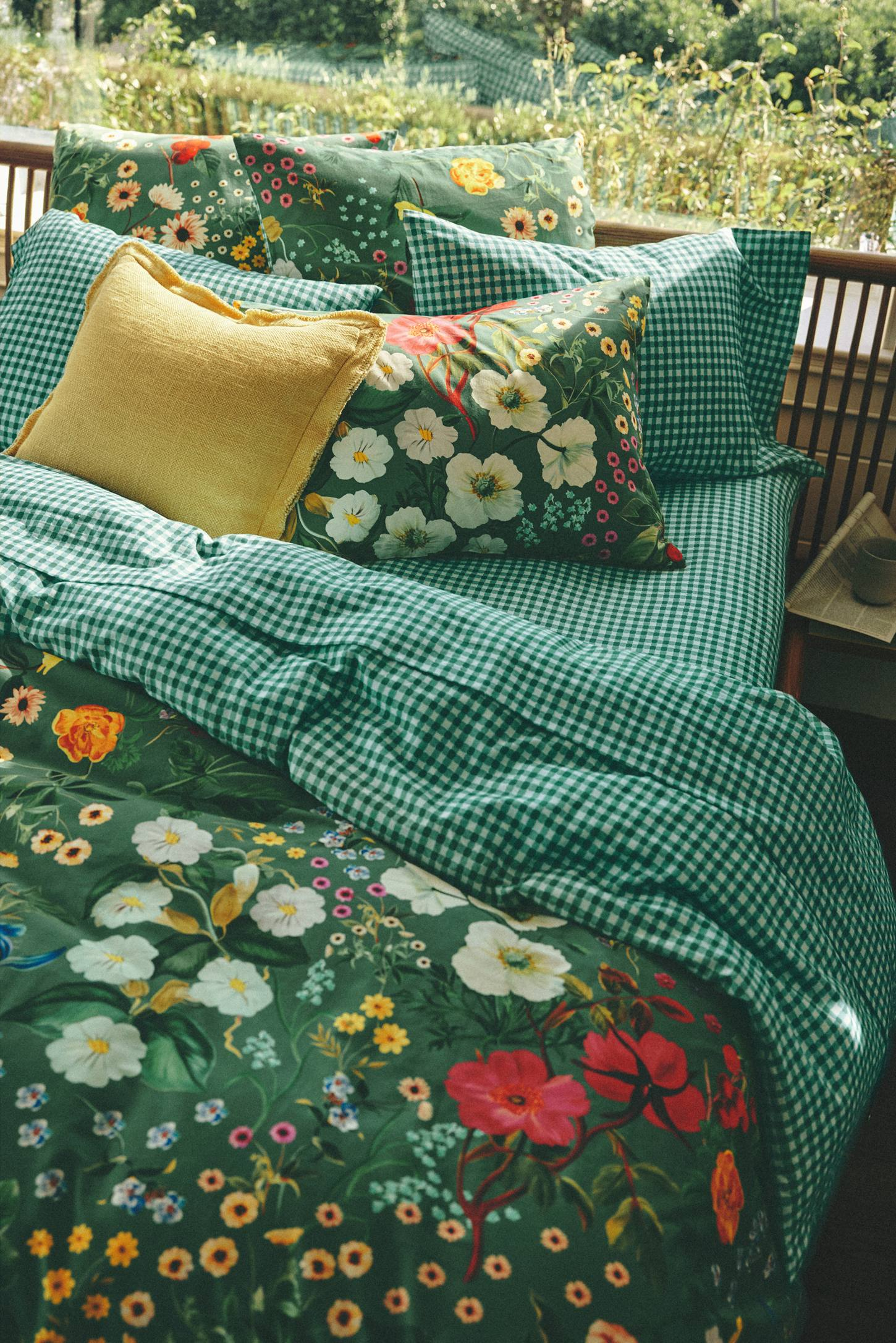 The Organic Cotton Sateen Printed Sheet Set by Maeve