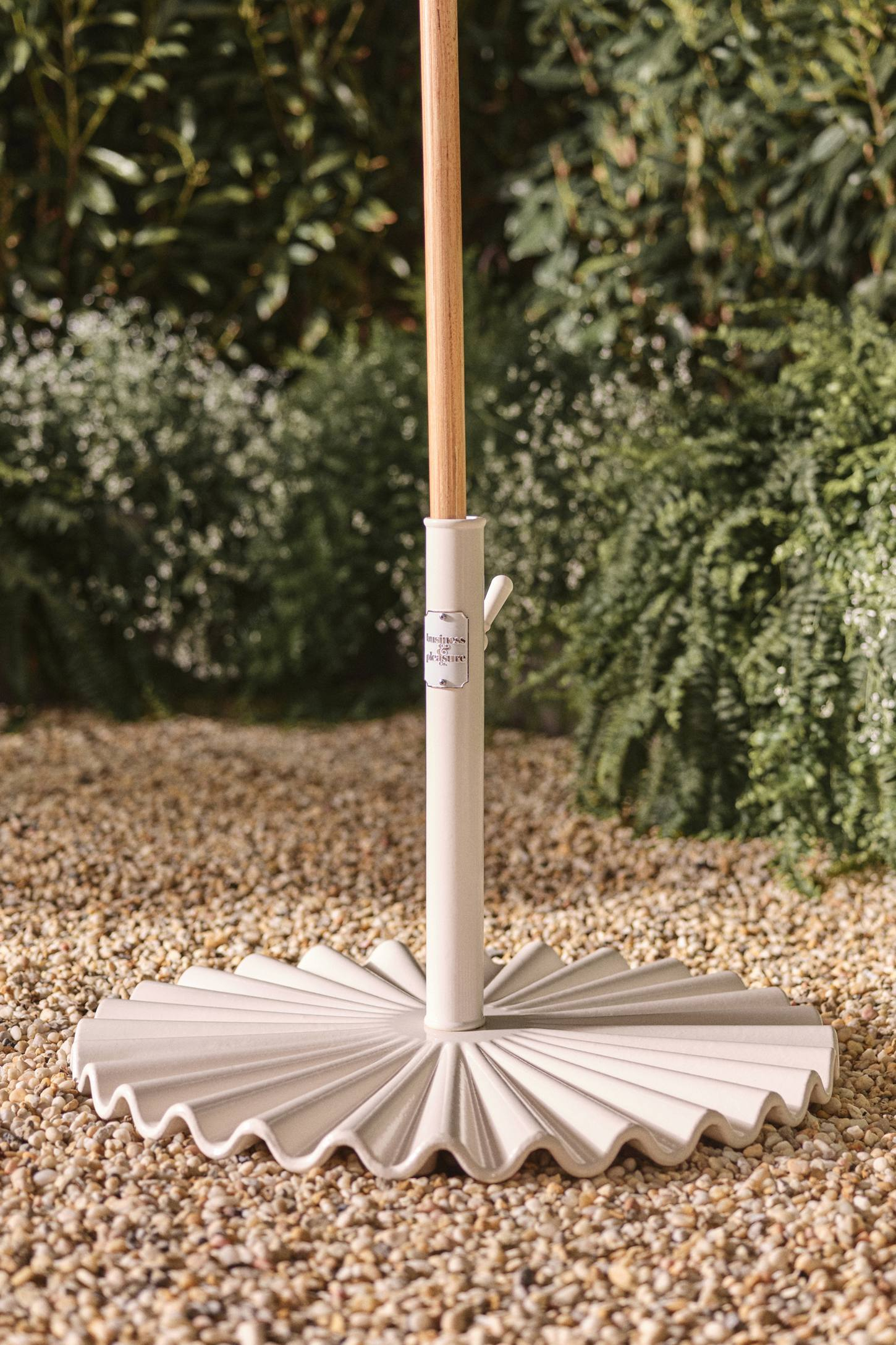 Clamshell Umbrella Base by Business & Pleasure Co. - White