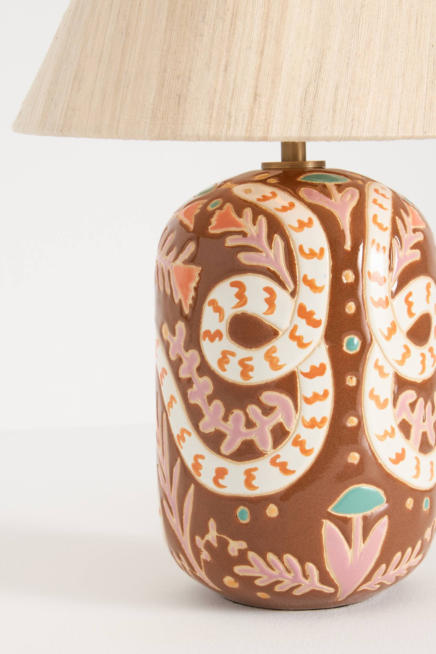 Kaia Wax Resist Ceramic Table Lamp