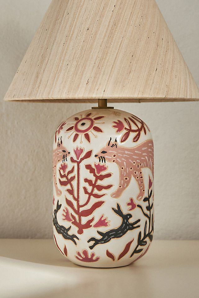Kaia Wax Resist Ceramic Table Lamp