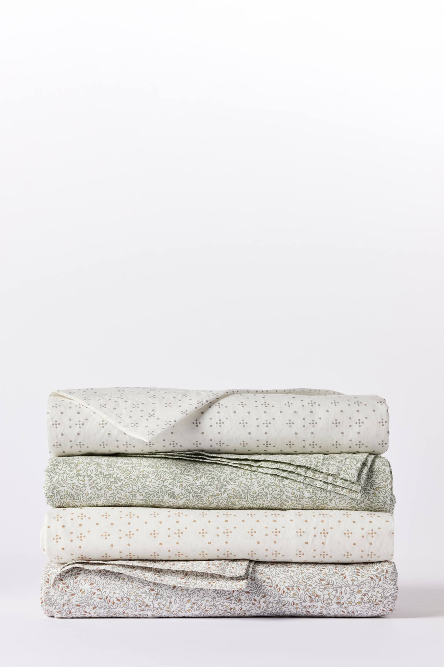 Organic Print Percale Sheet Set