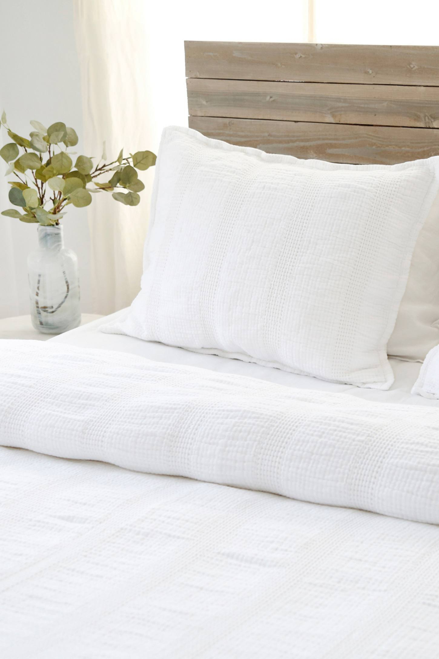 Nantucket Cotton Matelassé Coverlet by Pom Pom at Home - Midnight / King