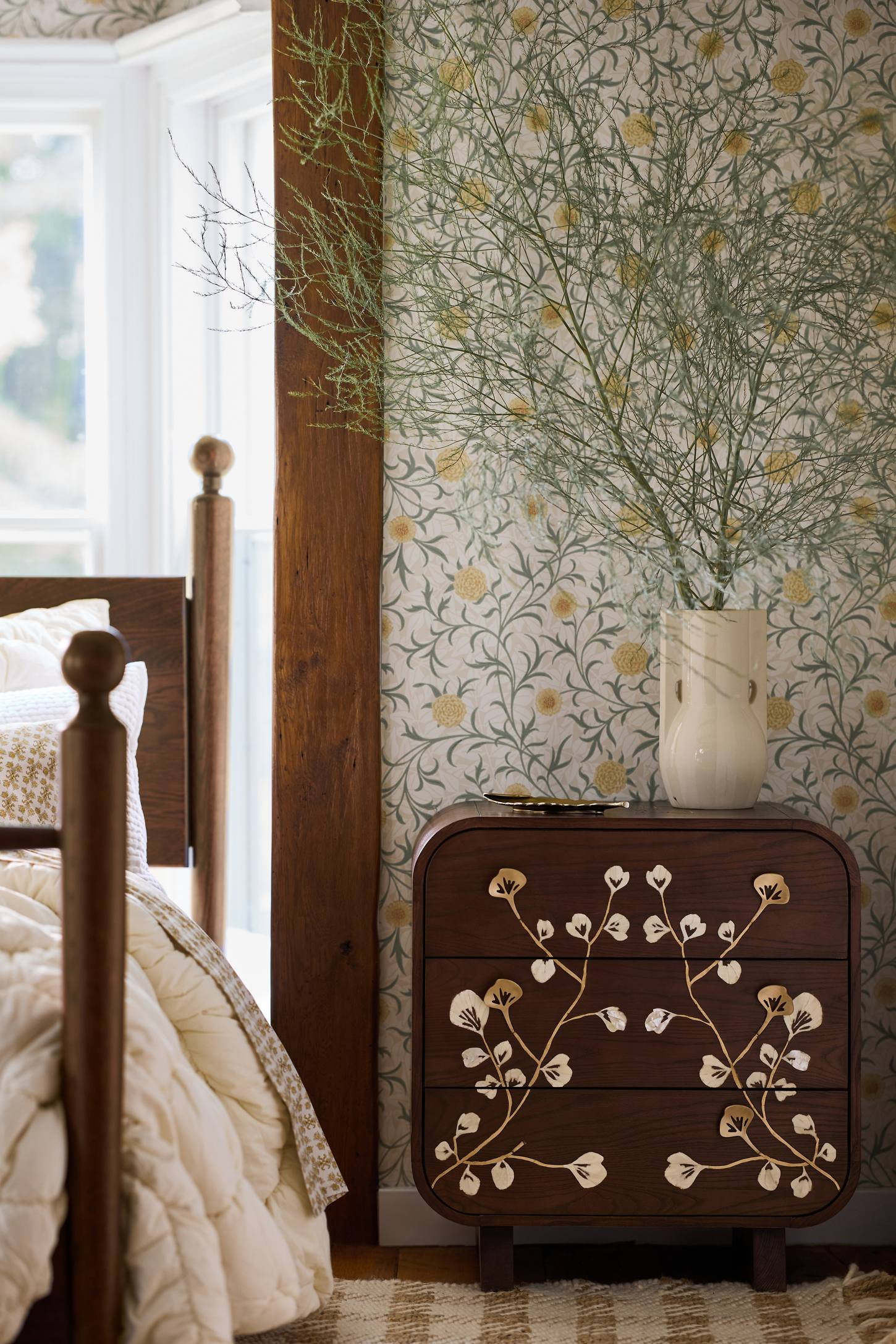 Toulouse Bone Inlay Three-Drawer Dresser