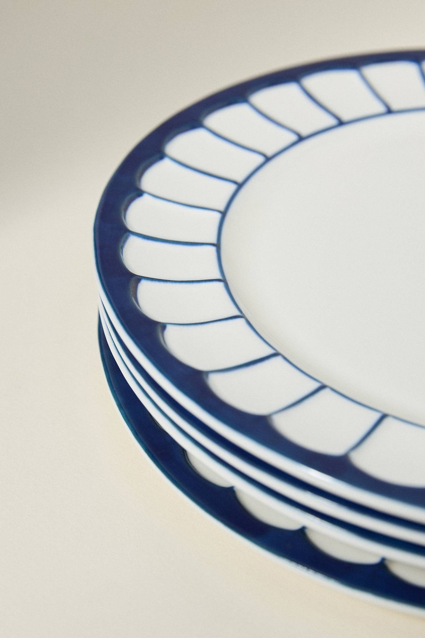 The Latte Stoneware Dinner Plates, Set of 4: Boulevard Edition