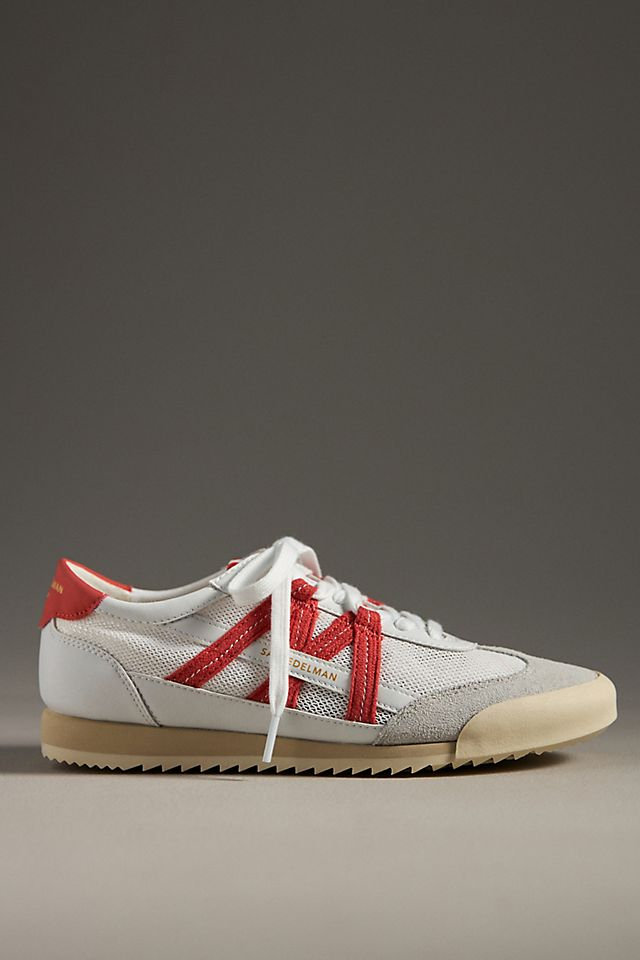 Blue Mesh and Suede Women's Low-Top Sneaker
