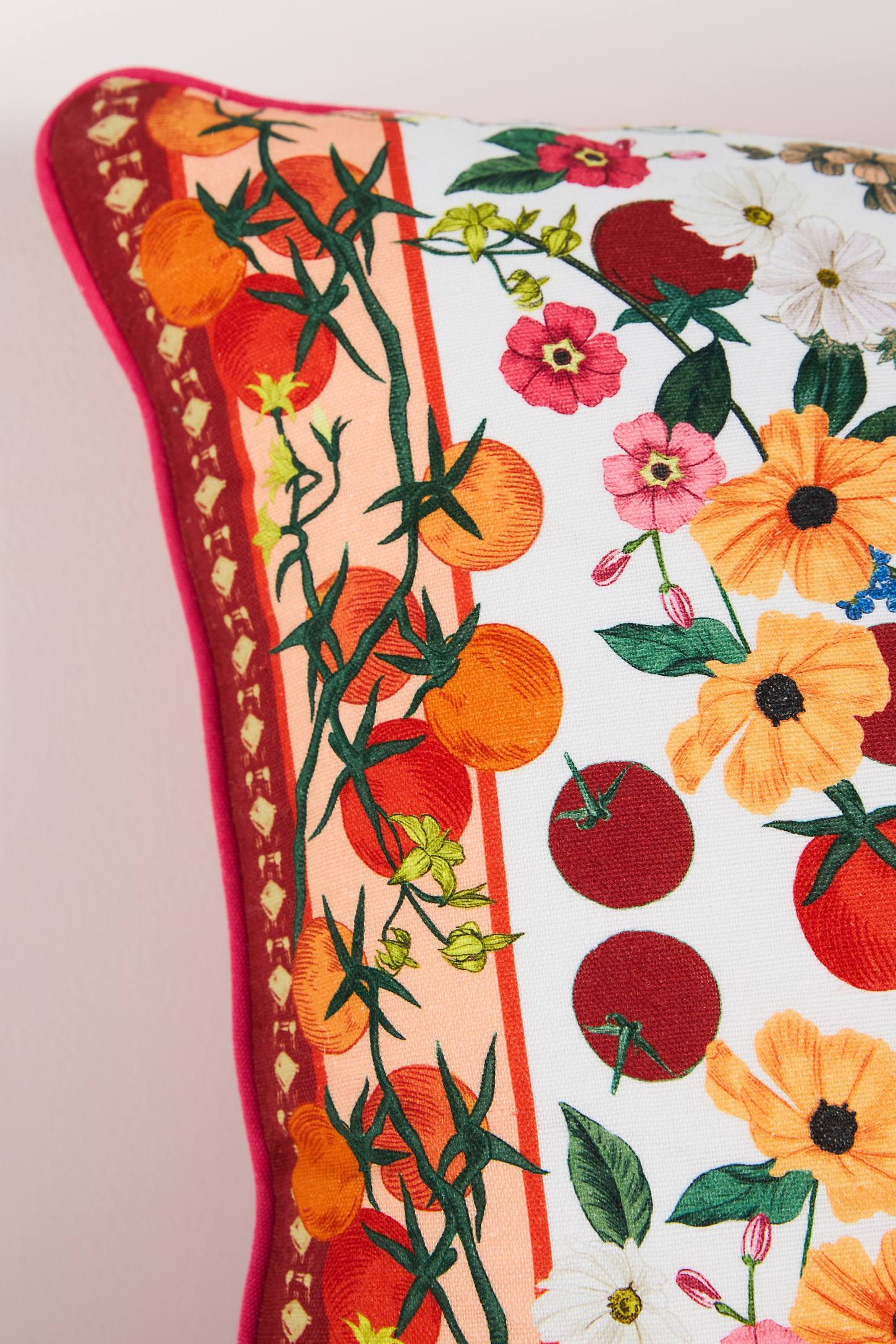 Adelyn Linen Printed Floral Pillow