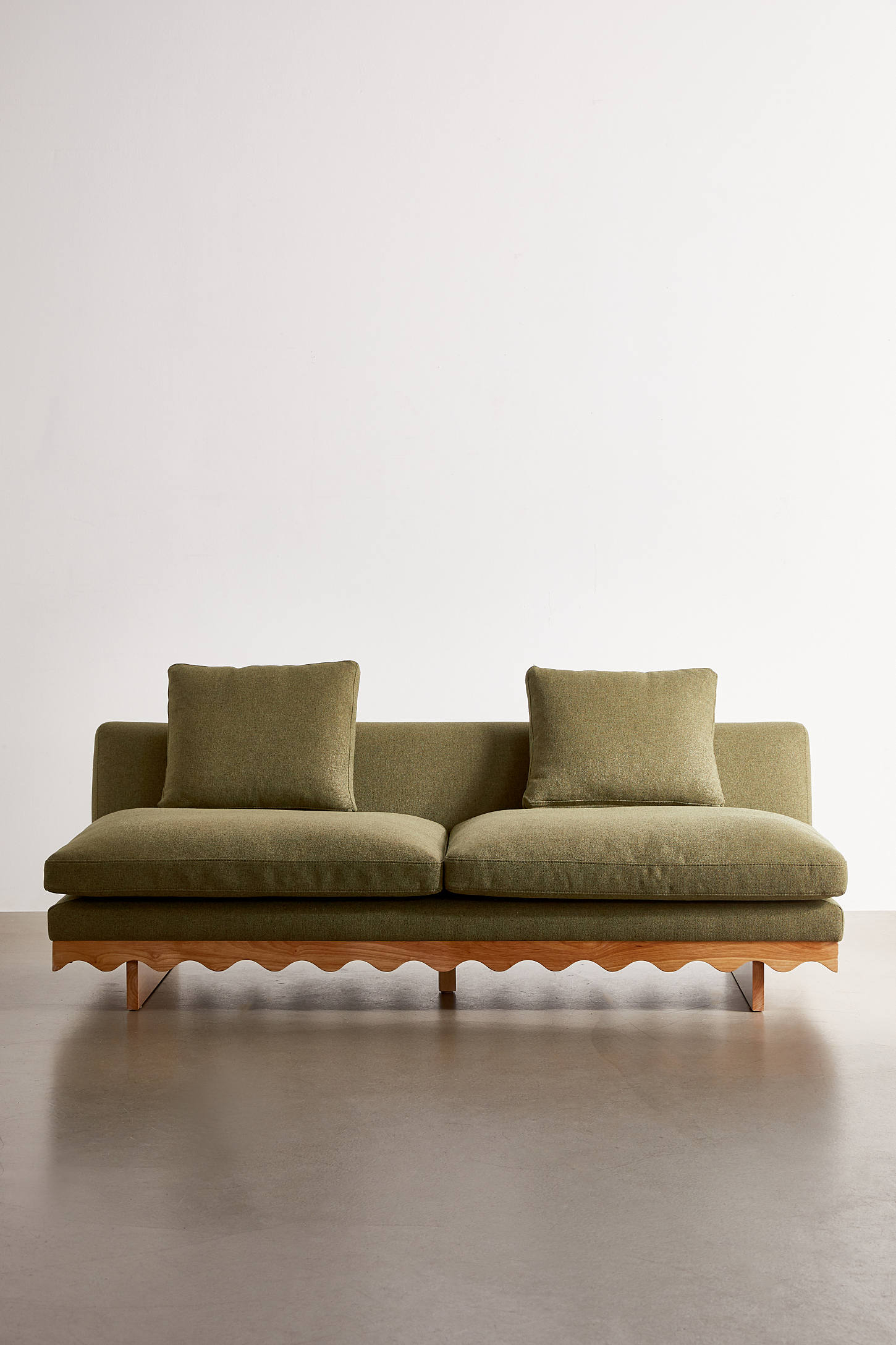Roma Scalloped 3-Seater Sofa
