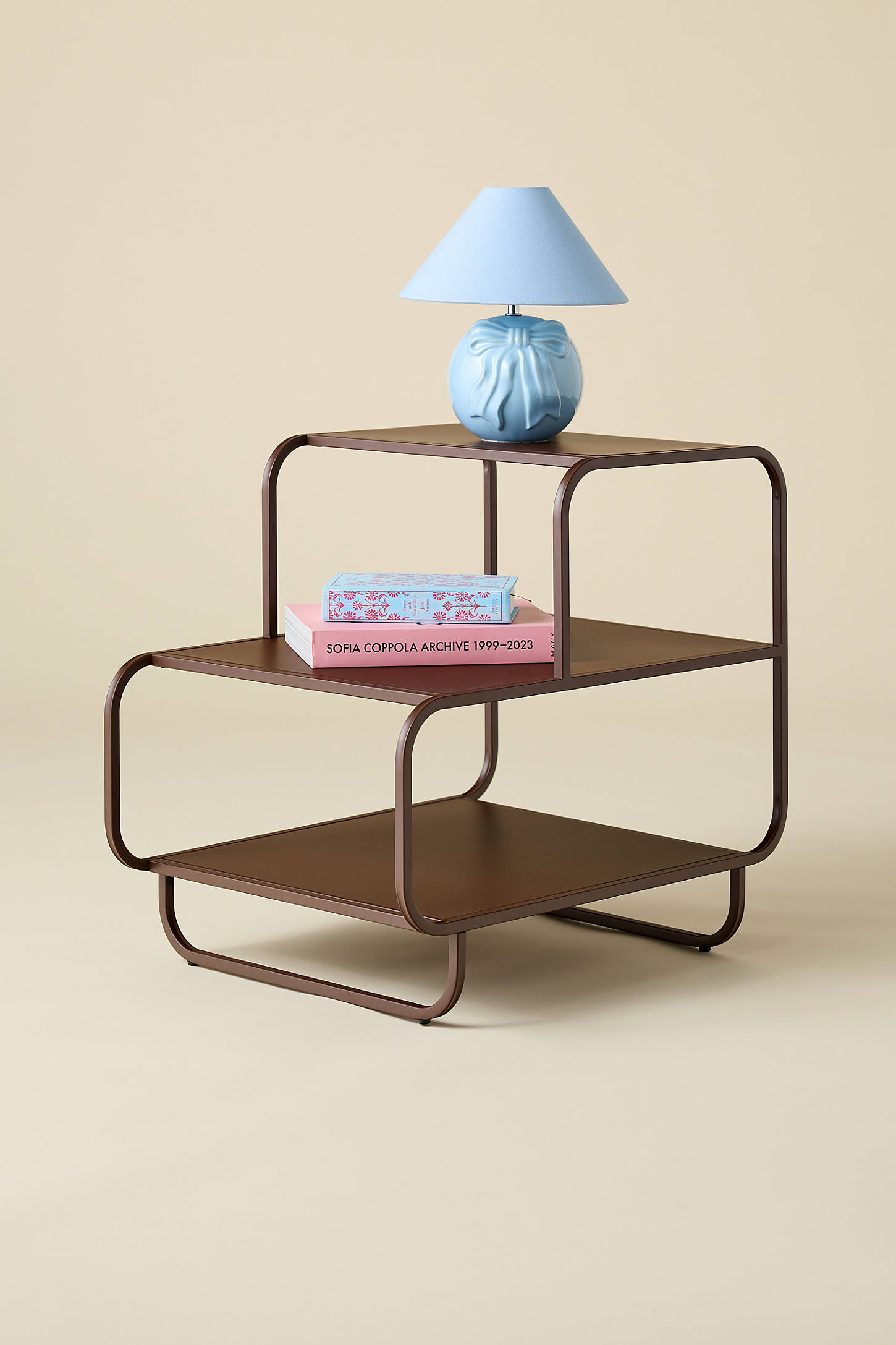 Alana Metal 3-Tiered Side Table/Nightstand