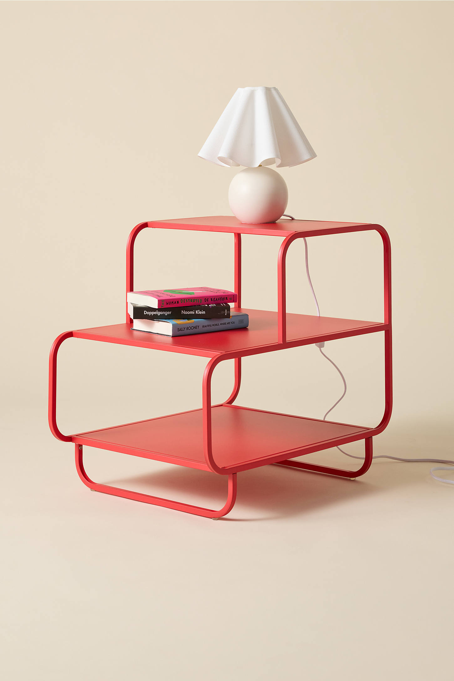 Alana Metal 3-Tiered Side Table/Nightstand