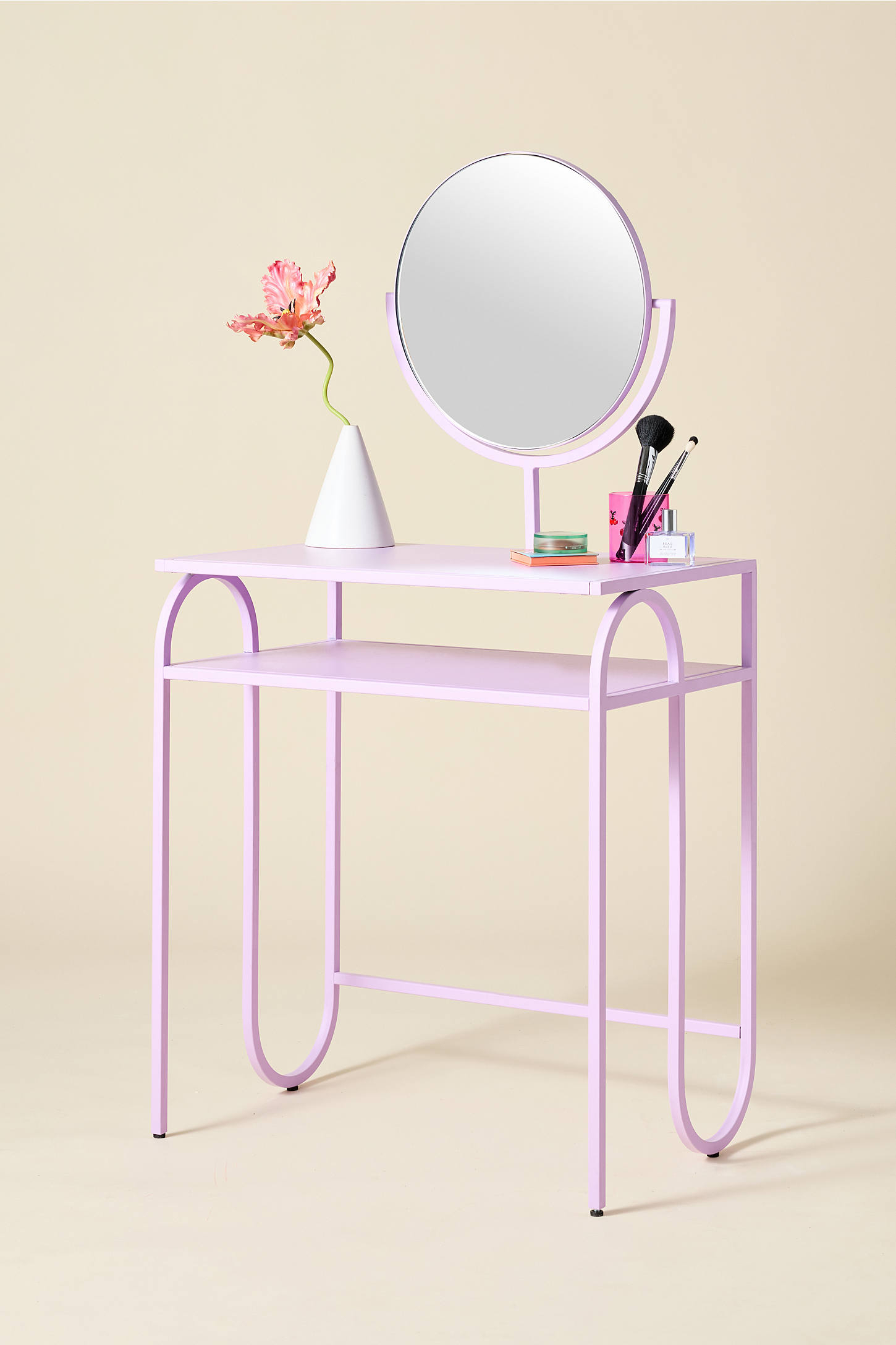 Lucie Squiggle Iron Mirror Vanity