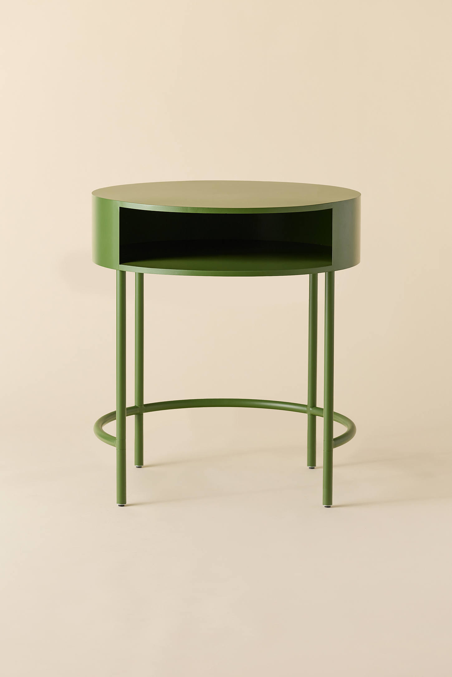 Lucie Round Iron Desk