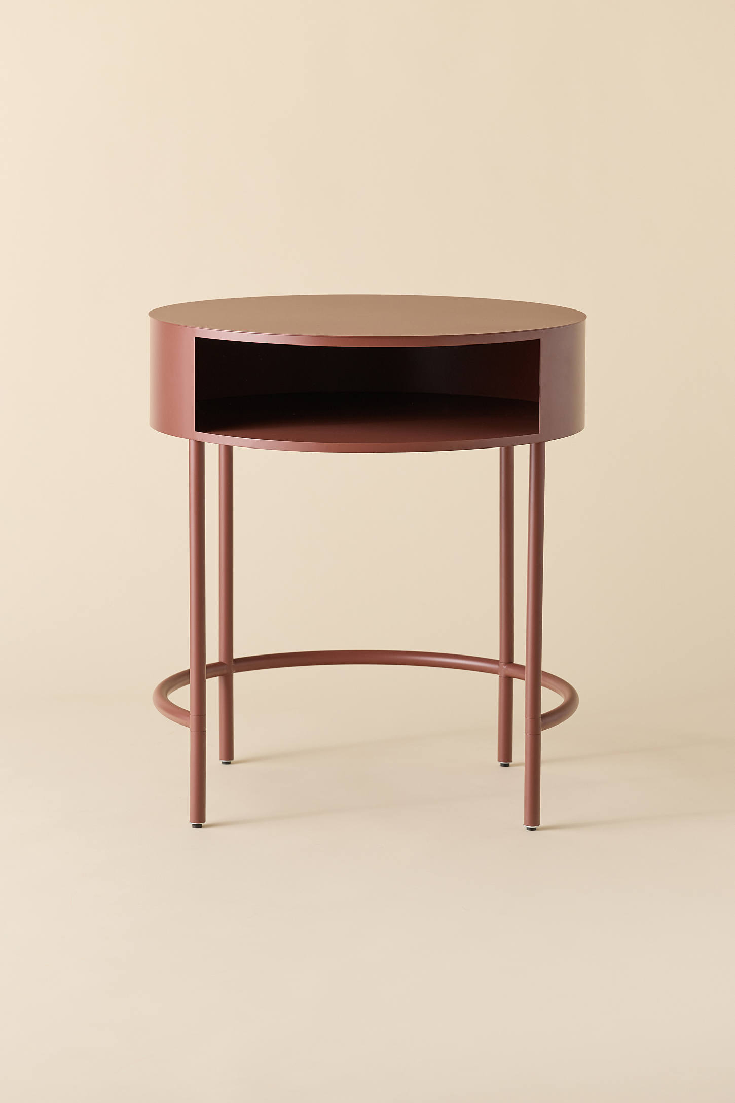 Lucie Round Iron Desk