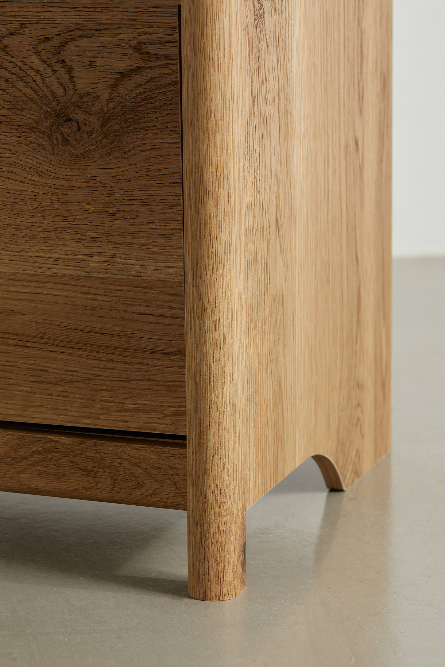 Jordan Wood Storage Nightstand