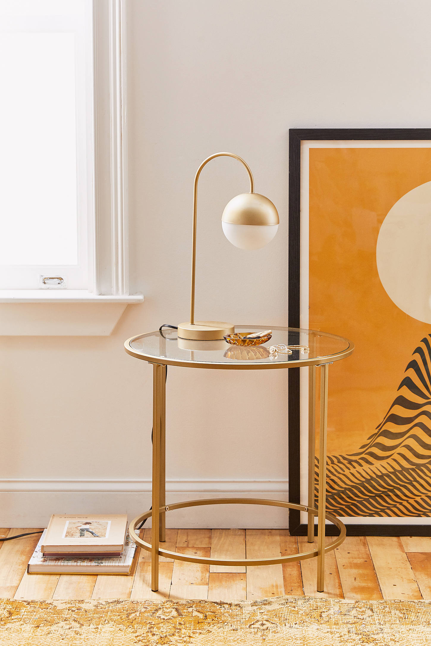 Claire Round Metal Side Table