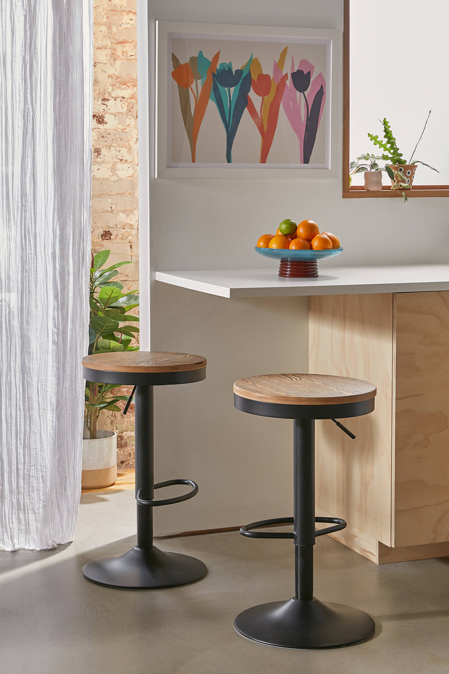 Dakota Adjustable Counter Stool - Set Of 2
