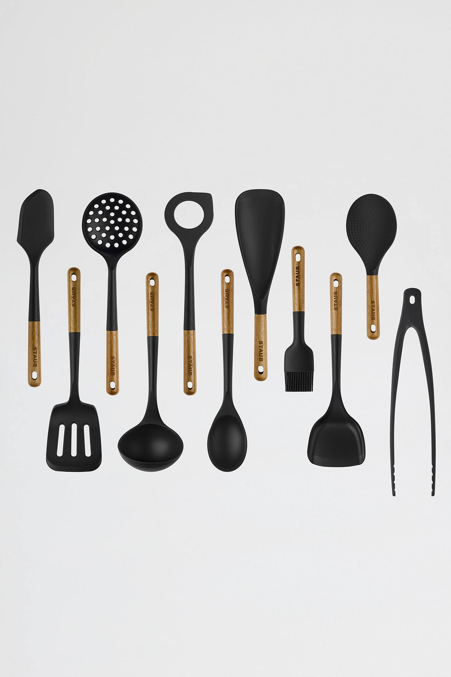 Staub Silicone and Wood Cooking Utensil Set