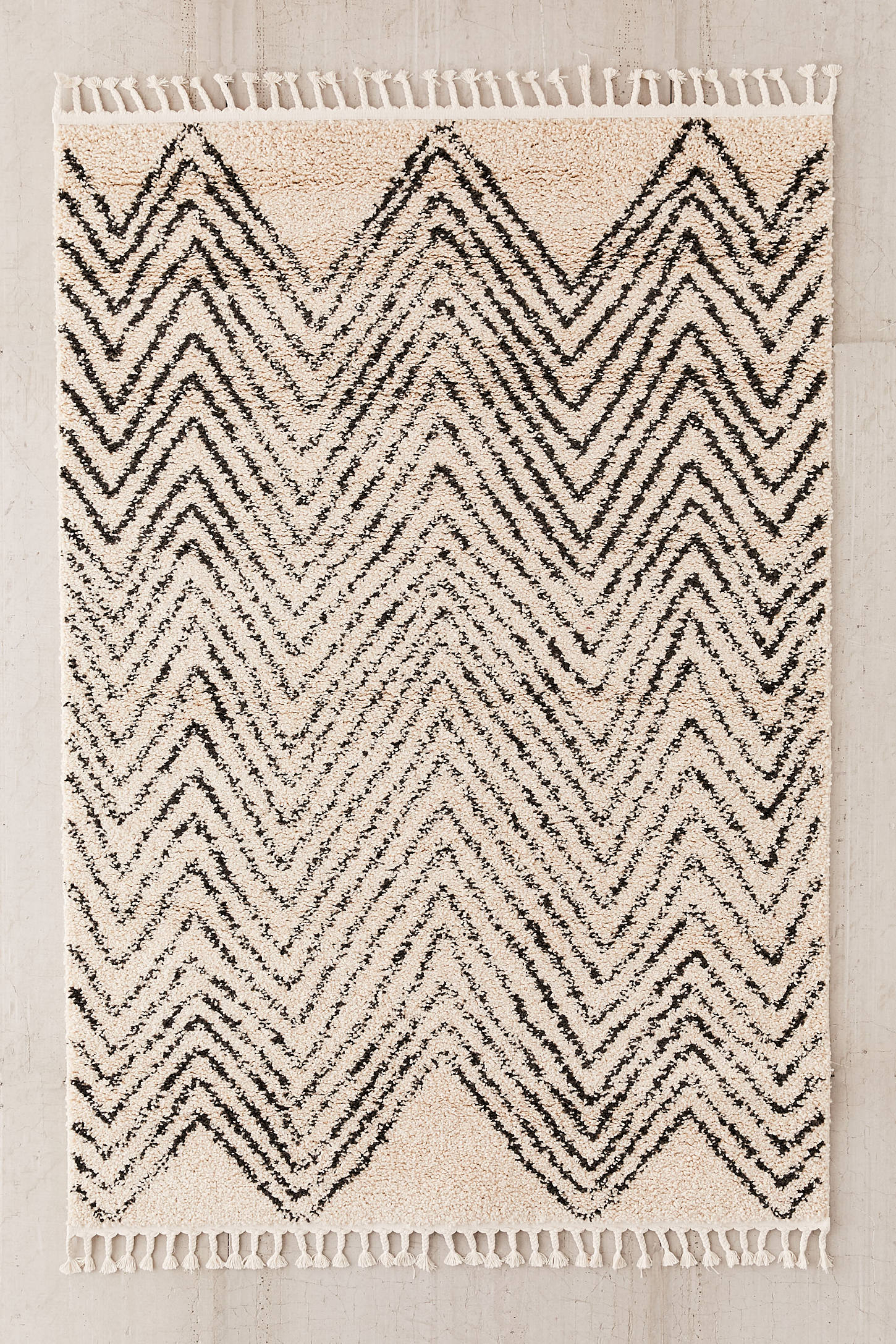 Chevron Shag Rug