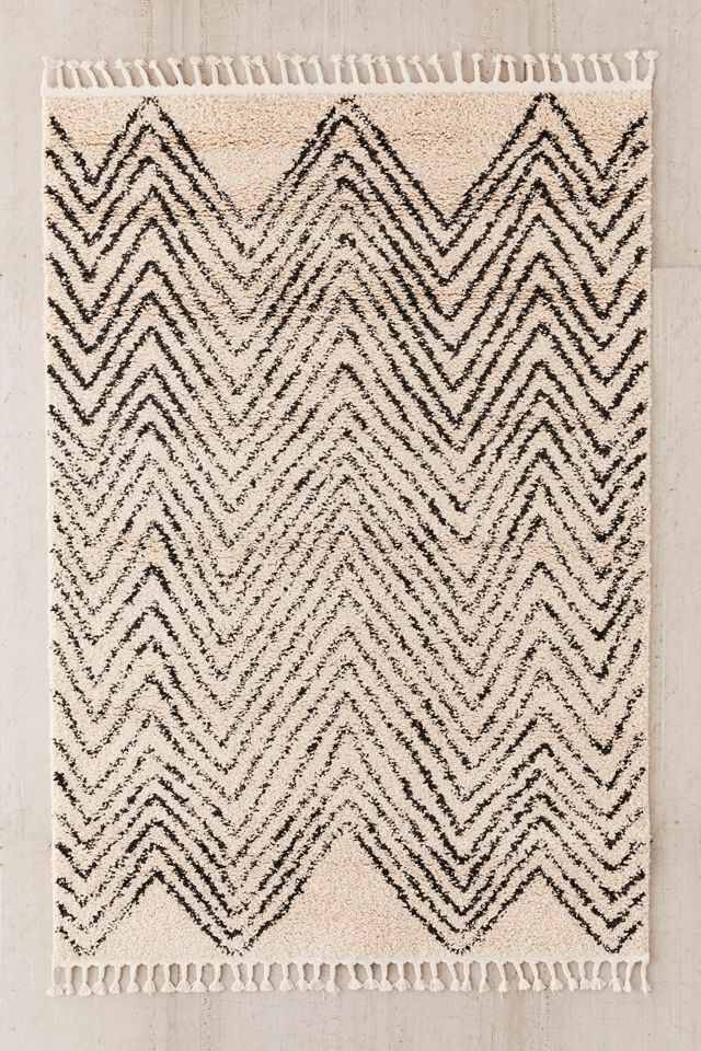 Chevron Shag Rug