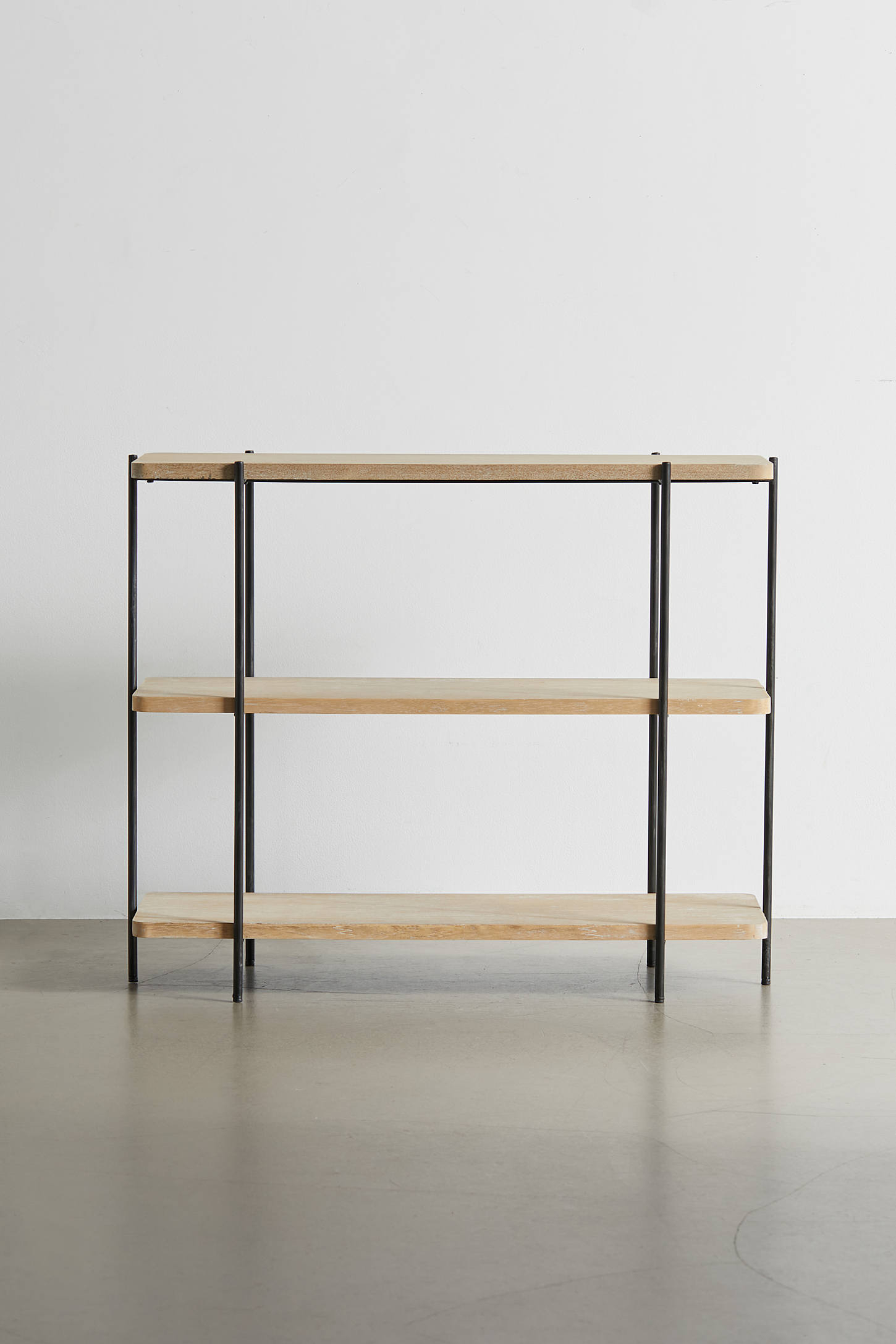 Wood And Metal Console Table