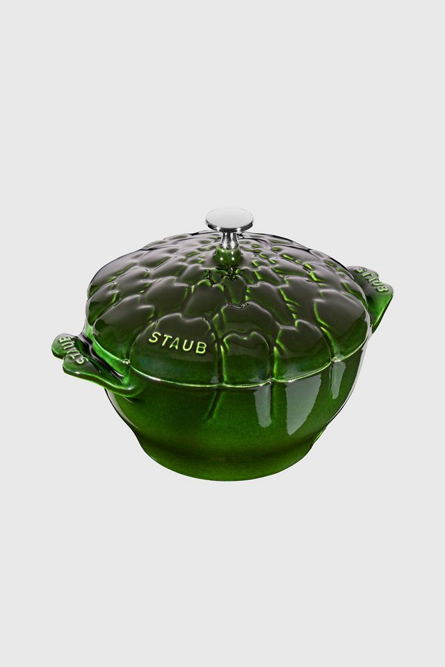 Staub Cast Iron 3-qt Artichoke Cocotte - Basil