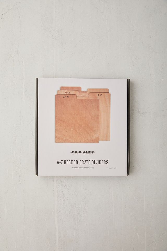 A-Z Vinyl Record Crate Divider Set