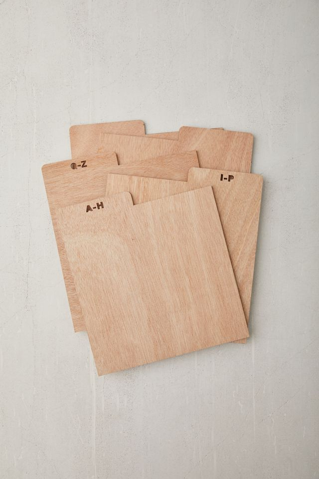 A-Z Vinyl Record Crate Divider Set