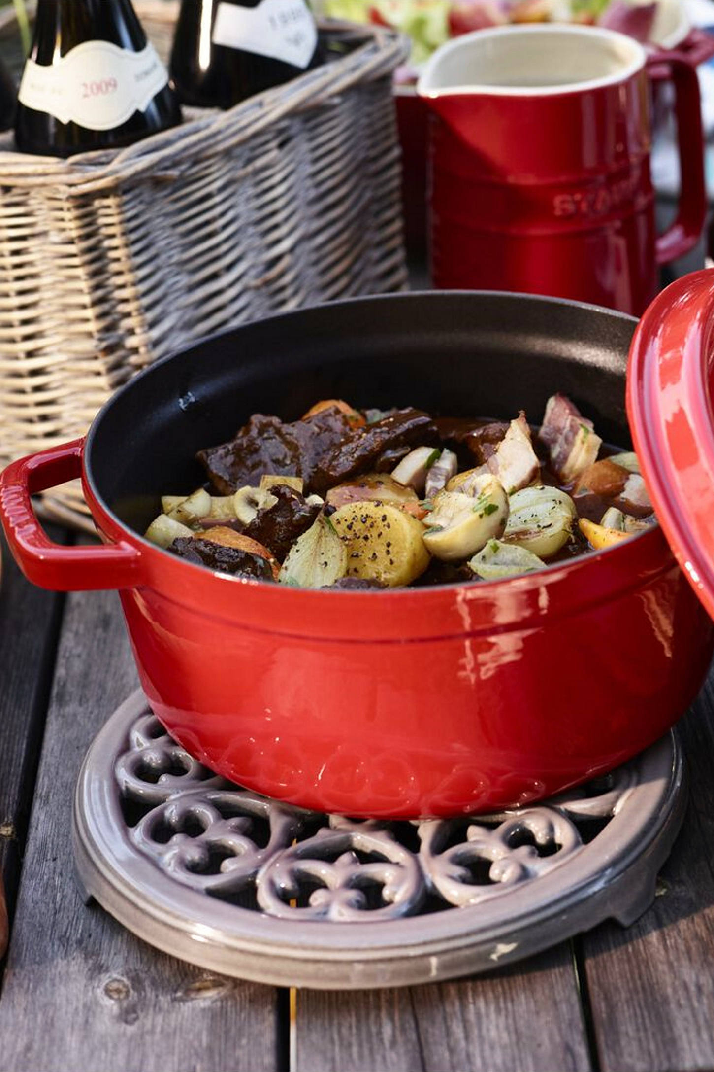 Staub Cast Iron Round Lilly Trivet