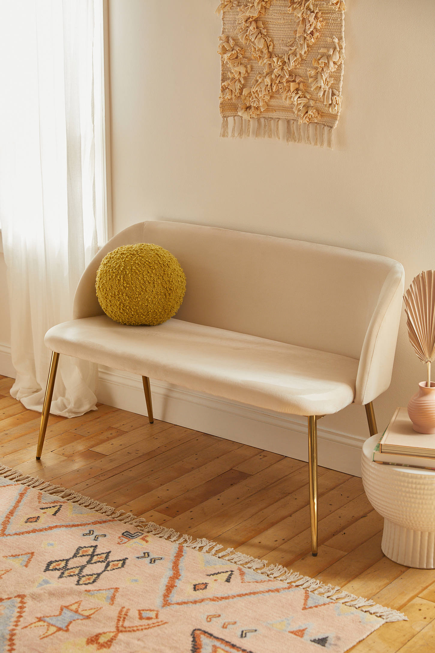 Tasha Velvet Bench