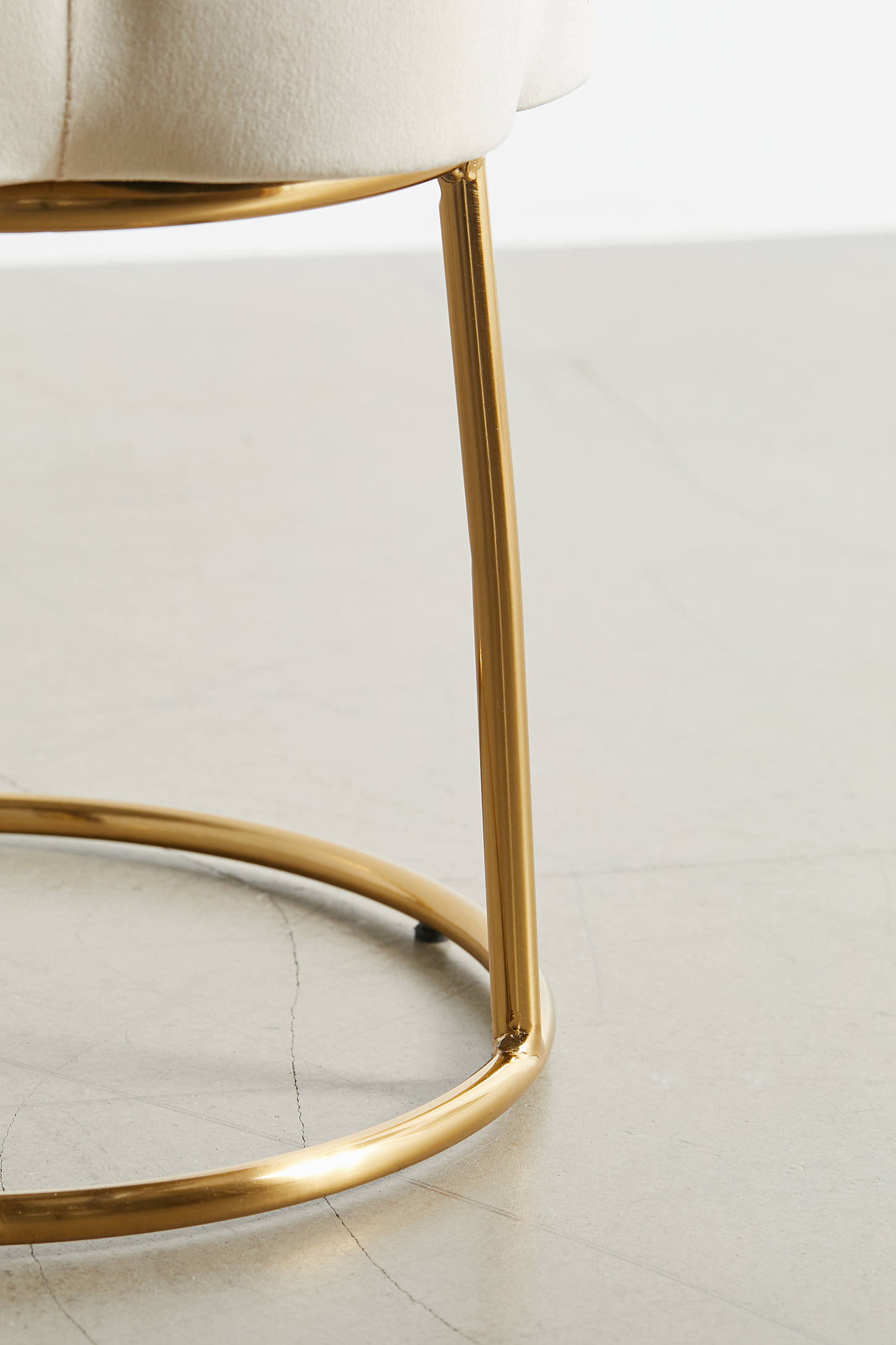Ciara Flower Cushioned Vanity Stool