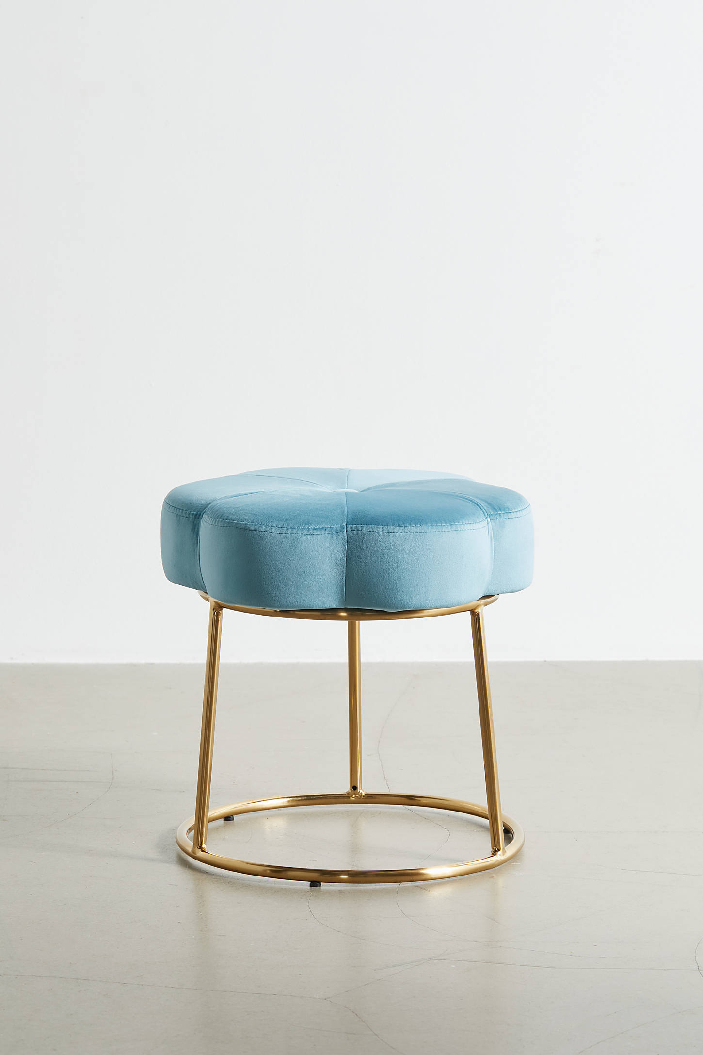 Ciara Flower Cushioned Vanity Stool
