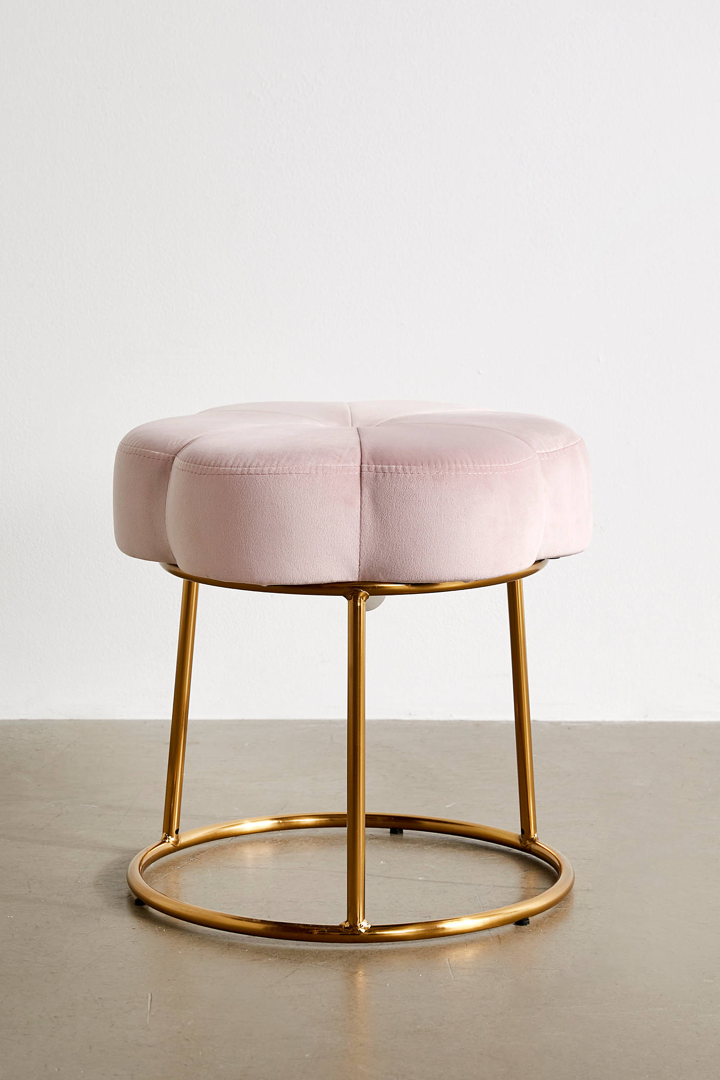 Ciara Flower Cushioned Vanity Stool