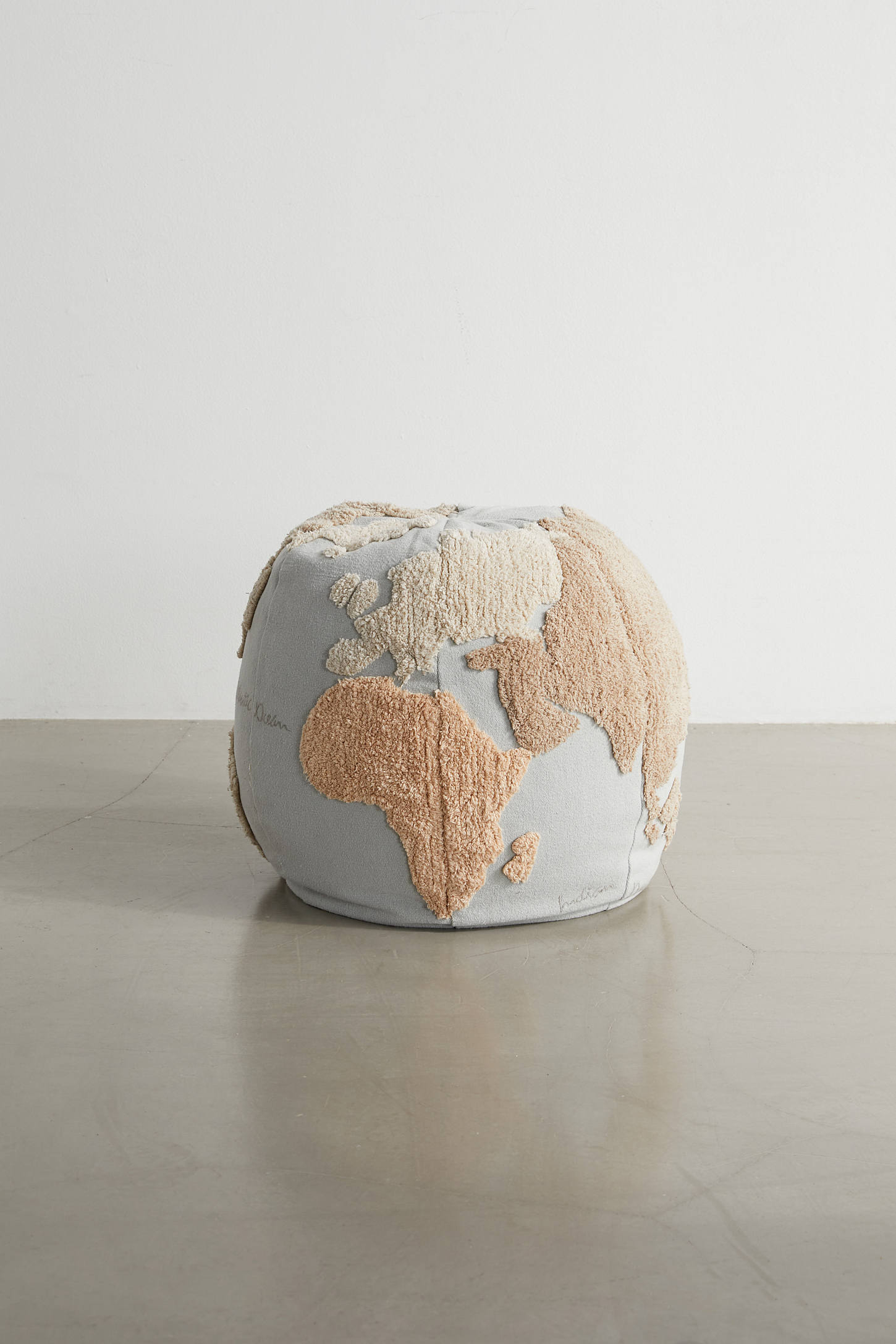 Lorena Canals World Map Pouf