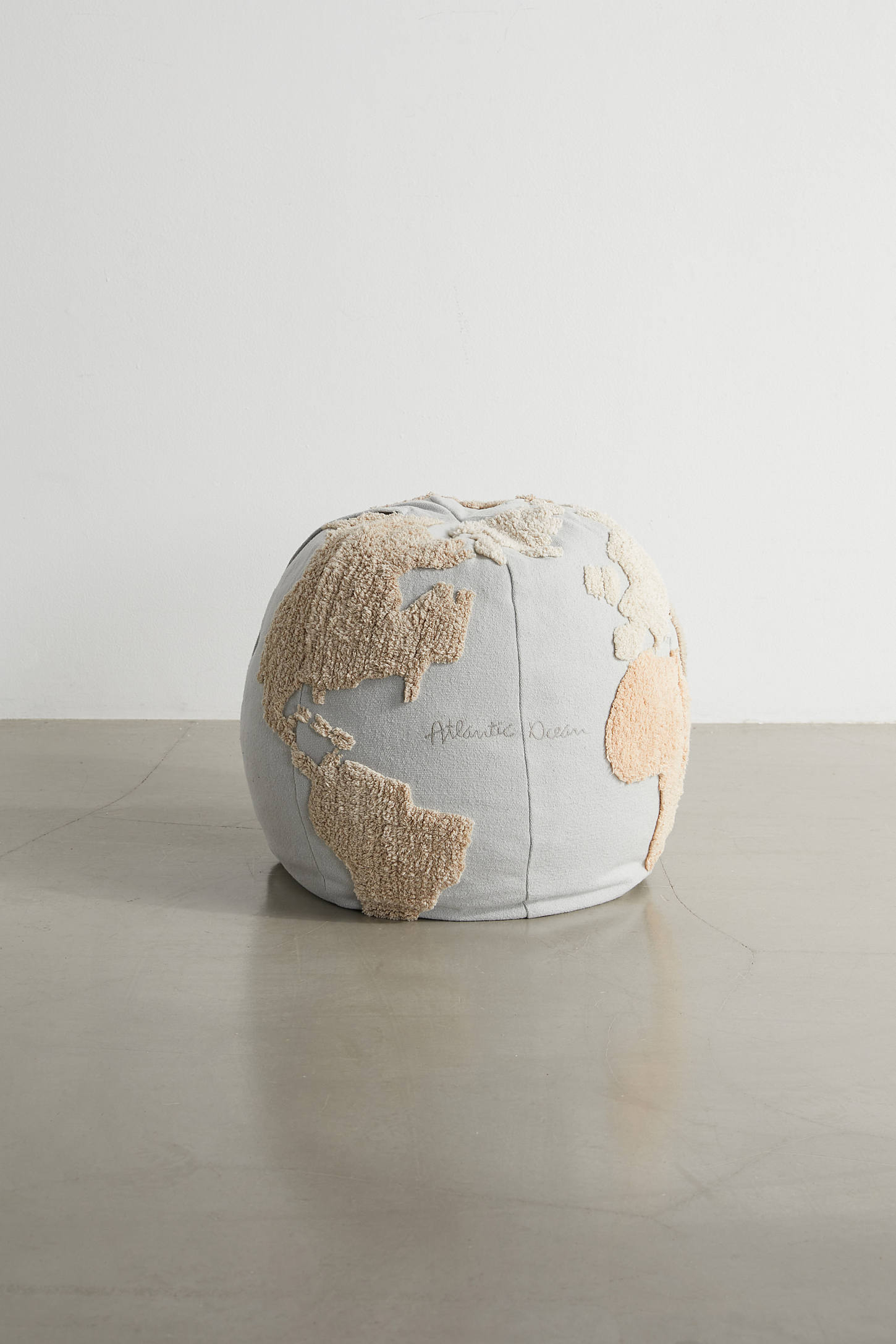 Lorena Canals World Map Pouf