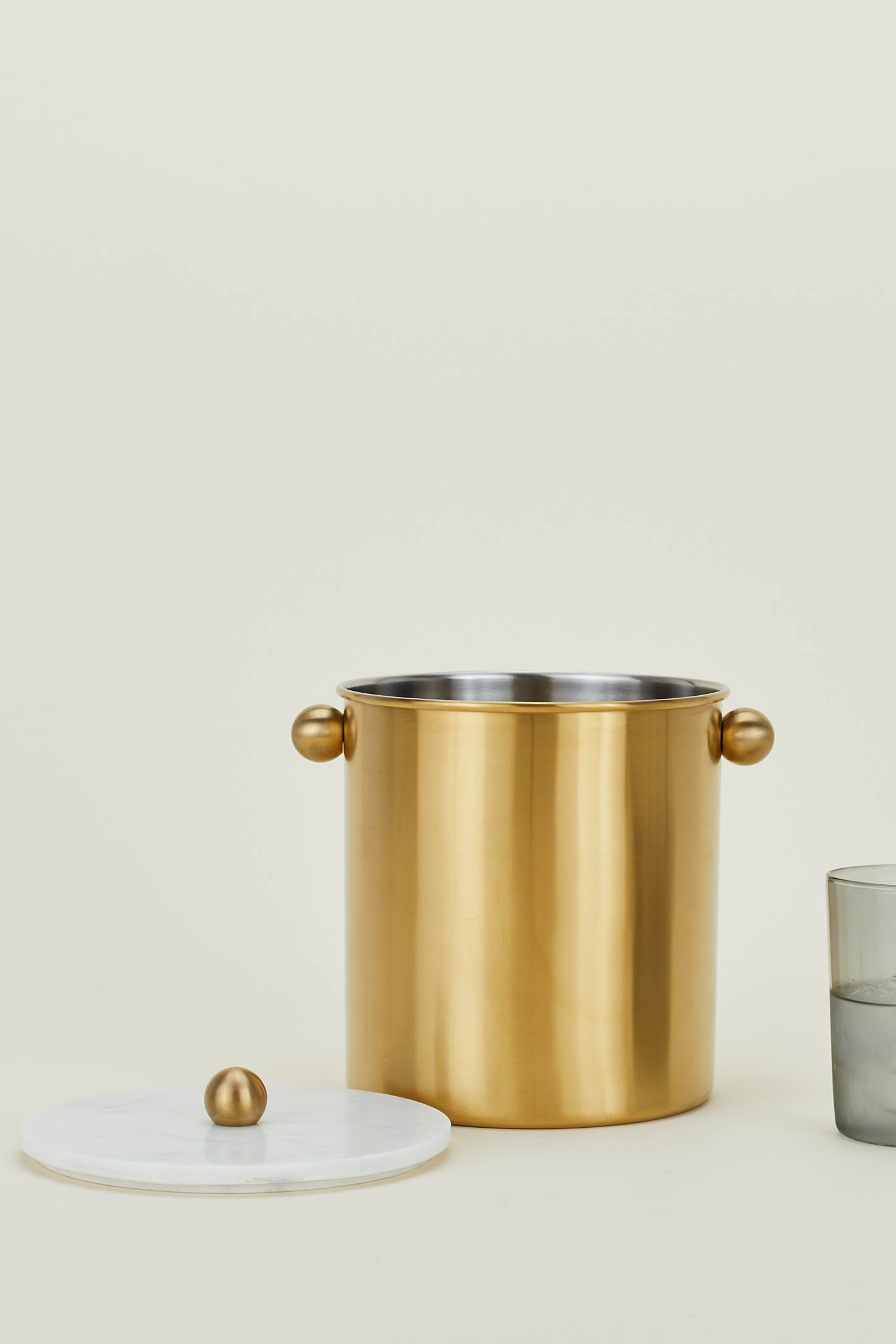 Hawkins New York Simple Brass Ice Bucket