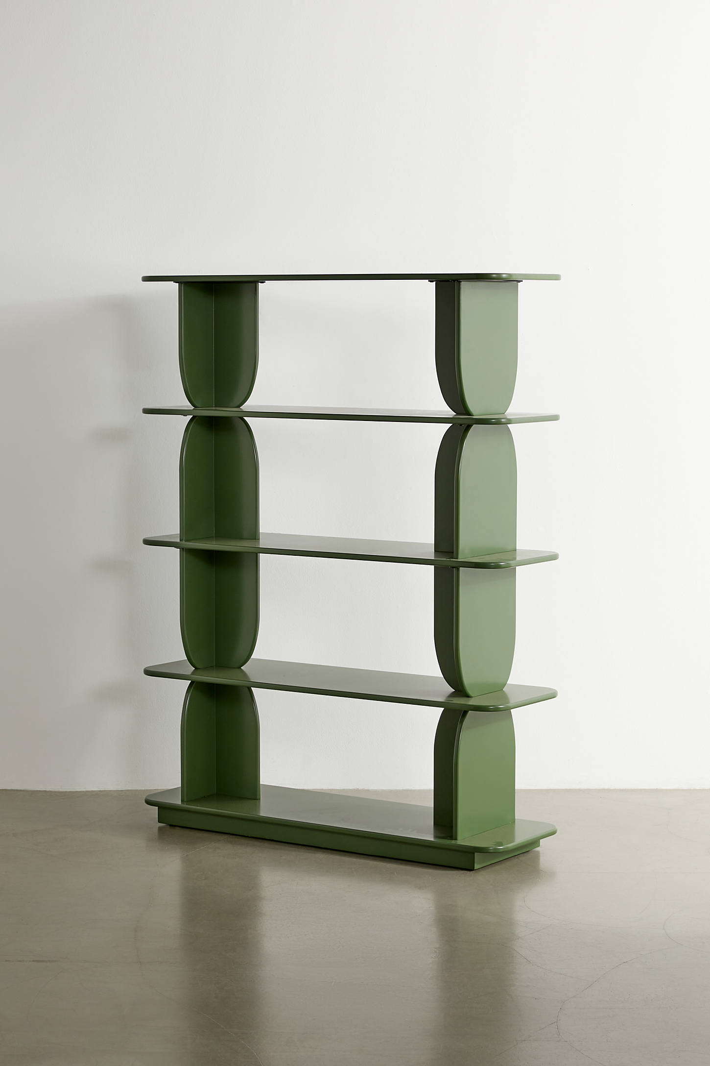 Silas Retro-Modern 5-Tier Bookshelf