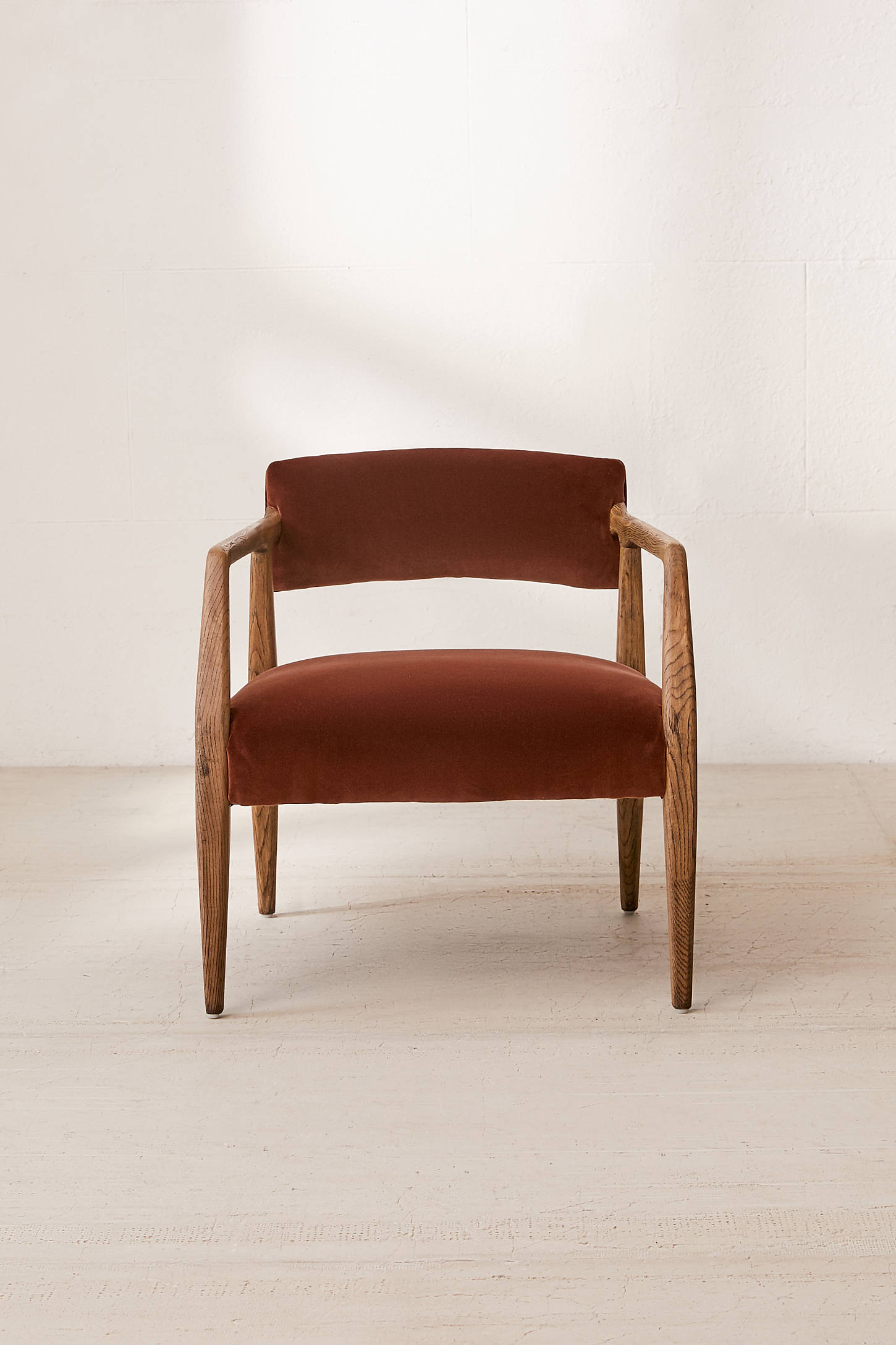 Edith Upholstered Velvet Arm Chair