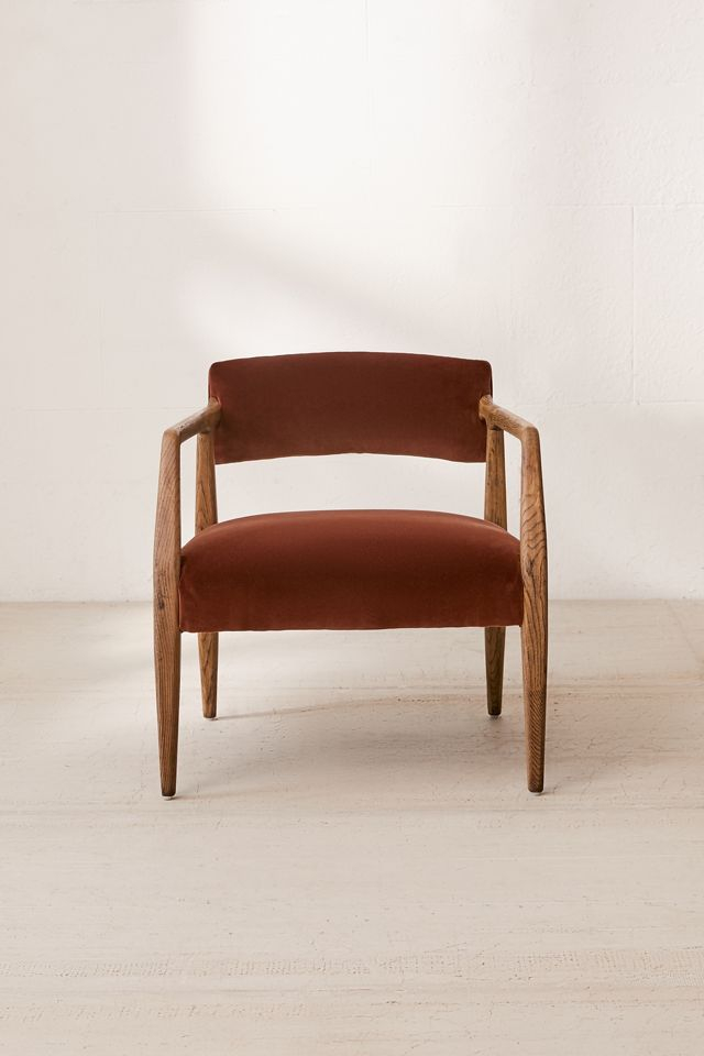 Edith Upholstered Velvet Arm Chair